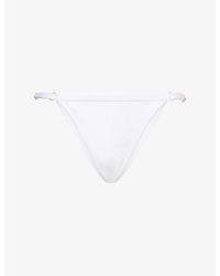 Gracejacob - Rain Shimmer Brazilian Bikini Bottoms - Lyst
