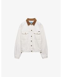 Prada - Old Denim Blouson Jacket - Lyst