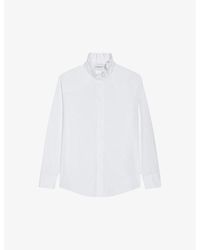 Claudie Pierlot - Victorian Ruffled-collar Cotton Shirt - Lyst
