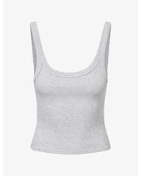 Dissh - Phoebe Scoop-Neck Cotton-Blend Tank Top - Lyst