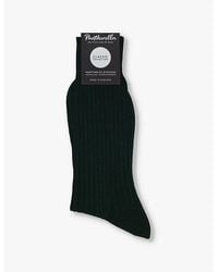 Pantherella - Danvers Branded Cotton-Blend Socks - Lyst