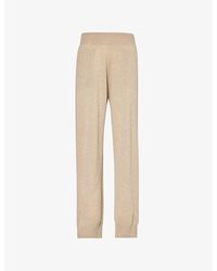 Stella McCartney - Relaxed-fit High-rise Cashmere And Wool-blend jogging Botto - Lyst