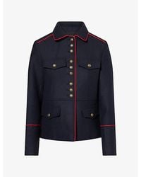 ME+EM - Piped-Trim Wool-Blend Utility Jacket - Lyst