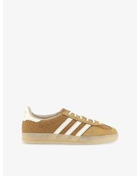 adidas - Gazelle Indoor Textured Woven And Suede Low-Top Trainers - Lyst