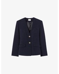 Claudie Pierlot - V-Neck Tailored Lyocell-Blend Jacket - Lyst