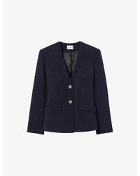 Claudie Pierlot - V-Neck Tailored Lyocell-Blend Jacket - Lyst