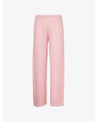 Devon Windsor - Gavi Open-Knit Trousers - Lyst