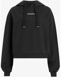 AllSaints - Fortuna Graphic-print Relaxed-fit Organic-cotton Hoody X - Lyst