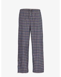 Derek Rose - Vy Barker Checked Cotton Pyjama Trousers - Lyst