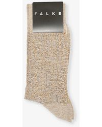 FALKE - Artisanship Graphic-pattern Cotton-blend Socks - Lyst