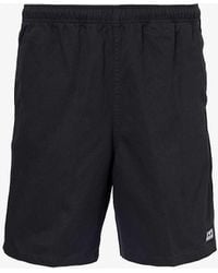 Obey - Easy Relaxed Brand-patch Cotton Shorts - Lyst