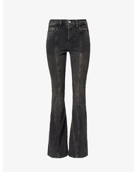 FRAME - Le High Flare Flared-leg High-rise Stretch-denim Jeans - Lyst