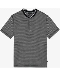Ted Baker - Striped Regular-fit Cotton Polo Shirt - Lyst