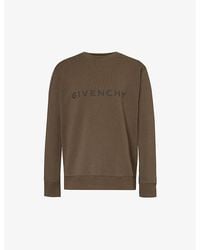 Givenchy - Logo-print Slim-fit Cotton-jersey Sweatshirt X - Lyst