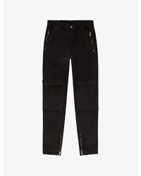 DIESEL - P-Beeck Patch-Pocket Elasticated-Waist Cotton Trousers - Lyst