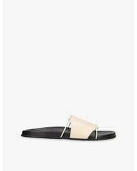 The Row - Vivienne Leather Slides - Lyst