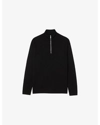 Sandro - Half-Zip Wool Jumper - Lyst