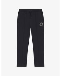 BOSS - Brand-Embroidered Relaxed-Fit Cotton-Blend Jogging Bottoms - Lyst