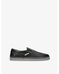 Bottega Veneta - Serena Leather Trainers - Lyst