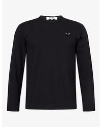 COMME DES GARÇONS PLAY - Small Heart Long-Sleeve Cotton-Jersey T-Shirt - Lyst