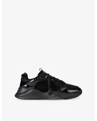 Kurt Geiger - Royston Faux-Leather Trainers - Lyst