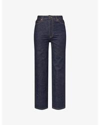 KHAITE - Abigail Straight-Leg Denim Jeans - Lyst