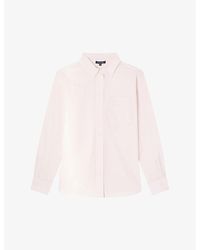 Soeur - Alphee Long-sleeve Button-up Cotton-blend Shirt - Lyst