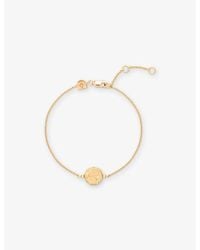 Astrid & Miyu - Sagittarius Zodiac 18Ct-Plated Sterling- And Cubic Zirconia Pendant Bracelet - Lyst