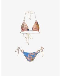 Zimmermann - August Floral-print Bikini Set - Lyst