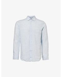 Orlebar Brown - Giles Long-Sleeve Regular-Fit Linen Shirt - Lyst