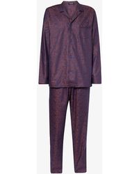 Hanro - Paisley-pattern Relaxed-fit Cotton Pyjama Set - Lyst