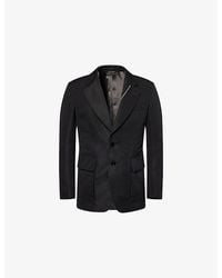 Tom Ford - Sartorial Peak-Lapel Cotton-Blend Blazer Jacket - Lyst