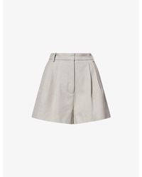 Odd Muse - Tailored High-Rise Woven Shorts - Lyst