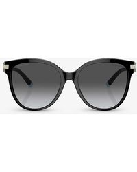 Tiffany & Co. - Tf4193b Pillow-frame Acetate And Metal Sunglasses - Lyst