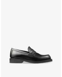 Jimmy Choo - Buff Leather Loafers - Lyst