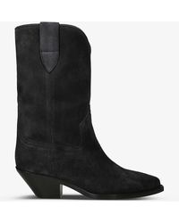 Isabel Marant - Dahope Suede Cowboy Boots - Lyst