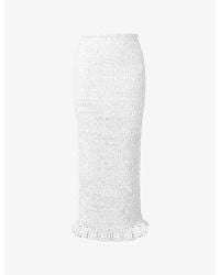 Amy Lynn - Chelsea Smocked Cotton Maxi Skirt - Lyst