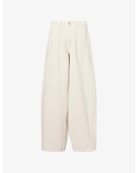 Damson Madder - Erika Barrel-Leg Denim Jeans - Lyst