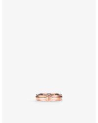 Tiffany & Co. - Tiffany T Narrow 18Ct Rose- Ring - Lyst