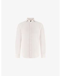 BOGGI - Long-Sleeve Regular-Fit Linen Shirt - Lyst