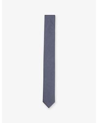 HUGO - Geometric-Pattern Silk Tie - Lyst