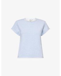 ME+EM - Baby Tee Short-Sleeve Cotton Sweatshirt - Lyst