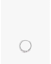 Thomas Sabo - Filigree Sterling- Glass-Stone And Zirconia Single Hoop Earring - Lyst