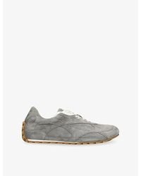 Bottega Veneta - Orbit Flash Suede Trainers - Lyst