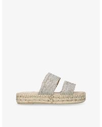 Manebí - Double-Strap Cotton Platform Sandals - Lyst