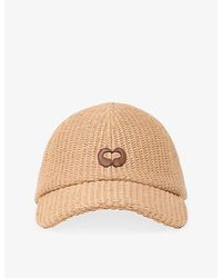 Maje - Textured Logo-Embroidered Woven Baseball Cap - Lyst