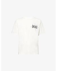 Duke & Dexter - Brand-Print Crewneck Cotton-Jersey T-Shirt - Lyst