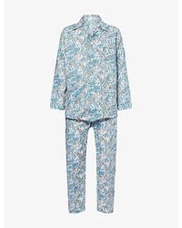 Derek Rose - Ledbury Floral-Print Cotton Pyjamas - Lyst
