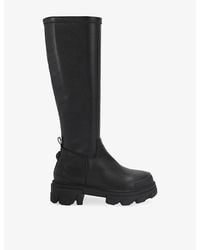 Kurt Geiger - Stomp Sock Leather Knee-High Boots - Lyst