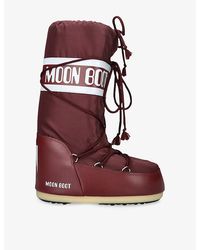 Moon Boot - Icon Brand-Print Shell Boots - Lyst